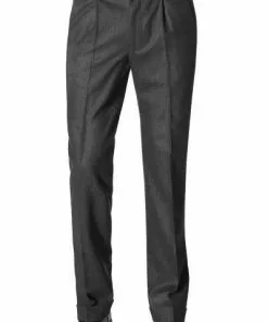 HILTL Hose Milano-U 42053/33802/10 Hose Milano U, Classic Fit, Flanell, Anthrazit meliert, Anthrazit