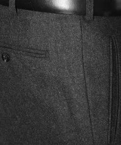HILTL Hose Milano-U 42053/33802/10 Hose Milano U, Classic Fit, Flanell, Anthrazit meliert, Anthrazit -Anzüge & Westen Geschäft 116063 norm4