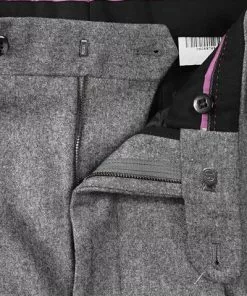 HILTL Hose Milano-U 42053/33802/14 Hose Milano U, Classic Fit, Flanell, Grau meliert, Grau -Anzüge & Westen Geschäft 116064 norm3