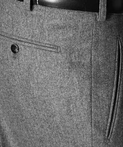 HILTL Hose Milano-U 42053/33802/14 Hose Milano U, Classic Fit, Flanell, Grau meliert, Grau -Anzüge & Westen Geschäft 116064 norm4