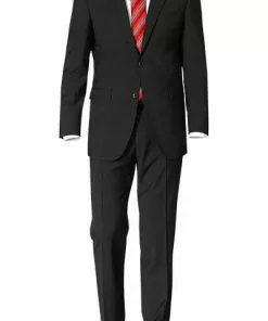 DIGEL Anzug Modern F. 99832/120033+99832/116062/10 Modern Fit, Schurwolle Super100, Schwarz