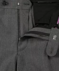 HILTL Ultratorto Super 120's Como 42077/34800/12 Hose Como, Schurwolle Super120, Grau meliert, Grau -Anzüge & Westen Geschäft 120076 norm3