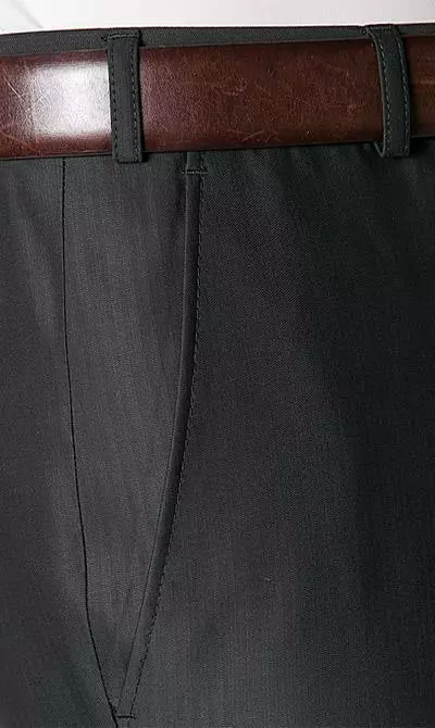 Wilvorst Anzug 413201/60/7951/222/2 Slim Line, Wolle-Viskose, Dunkelbraun gestreift 9 Wilvorst Anzug 413201/60/7951/222/2 Slim Line, Wolle-Viskose, Dunkelbraun gestreift – Bild 7