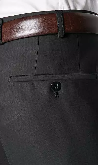 Wilvorst Anzug 413201/60/7951/222/2 Slim Line, Wolle-Viskose, Dunkelbraun gestreift 10 Wilvorst Anzug 413201/60/7951/222/2 Slim Line, Wolle-Viskose, Dunkelbraun gestreift – Bild 8