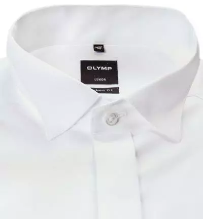 OLYMP Hemd Luxor Modern Fit 0395/65/00 Popeline, Weiß 4 OLYMP Hemd Luxor Modern Fit 0395/65/00 Popeline, Weiß – Bild 2