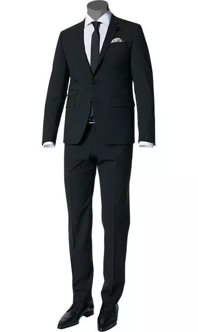 DIGEL Anzug Extra Slim Fit 99849/120108+110049/10 Schurwoll-Stretch, Schwarz 3 DIGEL Anzug Extra Slim Fit 99849/120108+110049/10 Schurwoll-Stretch, Schwarz