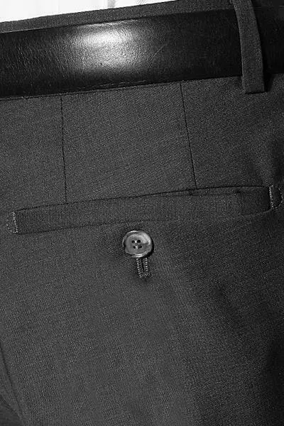 bugatti Hose Regular Fit 99801/788000/280 Schurwolle, Anthrazit 5 bugatti Hose Regular Fit 99801/788000/280 Schurwolle, Anthrazit – Bild 3