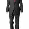 bugatti Anzug Regular Fit 99801/791000+788000/280 Schurwolle, Anthrazit -Anzüge & Westen Geschäft 145785 norm