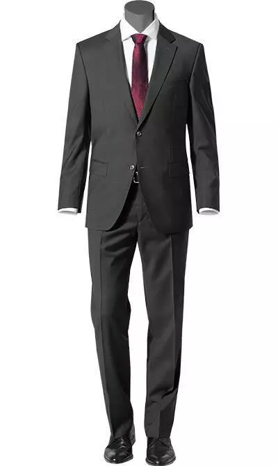 bugatti Anzug Regular Fit 99801/791000+788000/280 Schurwolle, Anthrazit 3 bugatti Anzug Regular Fit 99801/791000+788000/280 Schurwolle, Anthrazit