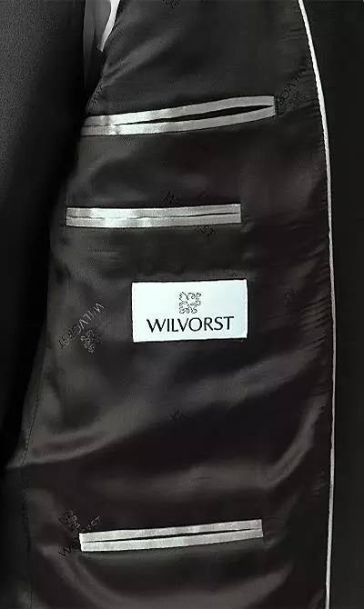 Wilvorst Smoking Juan 401201/01/1500 + 530 Schurwolle Super100, Schwarz 6 Wilvorst Smoking Juan 401201/01/1500 + 530 Schurwolle Super100, Schwarz – Bild 4