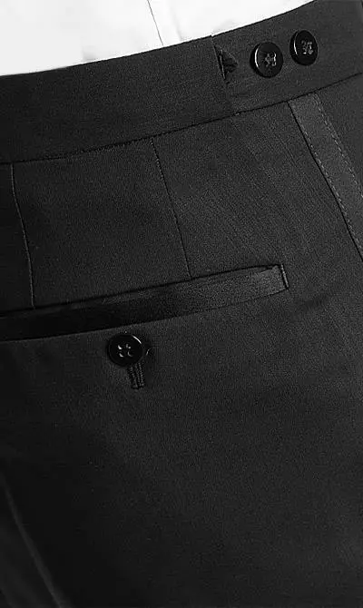 Wilvorst Smoking Juan 401201/01/1500 + 530 Schurwolle Super100, Schwarz 9 Wilvorst Smoking Juan 401201/01/1500 + 530 Schurwolle Super100, Schwarz – Bild 7