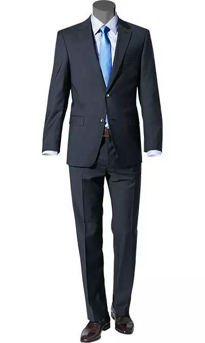 bugatti Anzug Regular Fit 99801/791000+788000/390 Schurwolle, Marine 3 bugatti Anzug Regular Fit 99801/791000+788000/390 Schurwolle, Marine