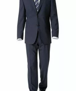 DIGEL Anzug Modern Fit 99976/121016+111066/22 Schurwolle, Nachtblau, Marine