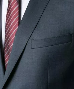 Carl Gross Anzug 00/003N0/323012+332023/63 Modern Fit, Schurwolle Super110 Reda, Dunkelblau meliert, Blau -Anzüge & Westen Geschäft 165480 norm3