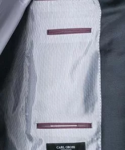 Carl Gross Anzug 00/003N0/323012+332023/63 Modern Fit, Schurwolle Super110 Reda, Dunkelblau meliert, Blau -Anzüge & Westen Geschäft 165480 norm4