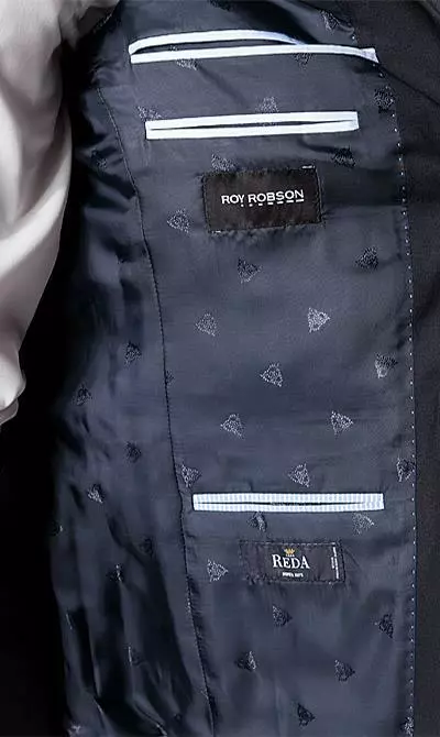 ROY ROBSON Anzug 5000/3042+0340/019 Regular Fit, Schurwolle Super110 Reda, Nachtblau, Marine 6 ROY ROBSON Anzug 5000/3042+0340/019 Regular Fit, Schurwolle Super110 Reda, Nachtblau, Marine – Bild 4