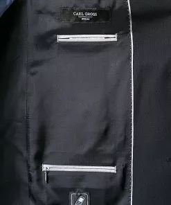 Carl Gross Anzug 57/0039/1751+1075/63 Regular Fit, Schurwolle, Nachtblau, Marine -Anzüge & Westen Geschäft 165898 norm4