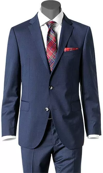 Tommy Hilfiger Tailored Anzug TT67834123 + 25/019 Fitted, Schurwolle Super130, Saphirblau 4 Tommy Hilfiger Tailored Anzug TT67834123 + 25/019 Fitted, Schurwolle Super130, Saphirblau – Bild 2