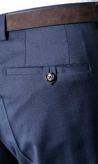 Tommy Hilfiger Tailored Anzug TT67834123 + 25/019 Fitted, Schurwolle Super130, Saphirblau 10 Tommy Hilfiger Tailored Anzug TT67834123 + 25/019 Fitted, Schurwolle Super130, Saphirblau – Bild 8