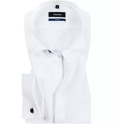 Seidensticker Tailored Kläppchen 021008/01 Hemd, Tailored Fit, Popeline, Weiß 3 Seidensticker Tailored Kläppchen 021008/01 Hemd, Tailored Fit, Popeline, Weiß