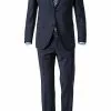 CG Anzug 20/025S0/423562+433053/62 Modern Fit, Schurwoll-Stretch, Nachtblau meliert, Dunkelblau