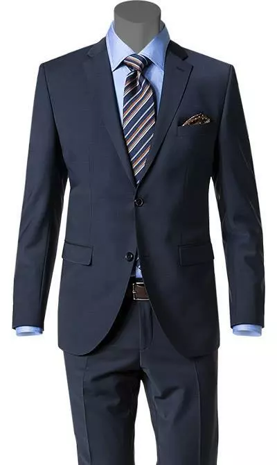 CG Anzug 20/025S0/423562+433053/62 Modern Fit, Schurwoll-Stretch, Nachtblau meliert, Dunkelblau 4 CG Anzug 20/025S0/423562+433053/62 Modern Fit, Schurwoll-Stretch, Nachtblau meliert, Dunkelblau – Bild 2