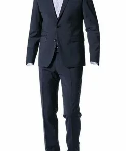 DIGEL Anzug Extra Slim Fit 99849/120108+110049/22 Schurwoll-Stretch, Nachtblau