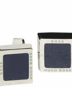 BOSS Manschettenknöpfe Franzisko 50239922/410 Messing, Silber-indigo, Indigo