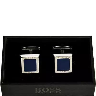 BOSS Manschettenknöpfe Franzisko 50239922/410 Messing, Silber-indigo, Indigo 4 BOSS Manschettenknöpfe Franzisko 50239922/410 Messing, Silber-indigo, Indigo – Bild 2