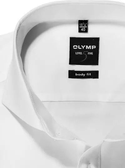 OLYMP Hemd Level Five Body Fit EL 6095/70/00 Popeline, Extra langer Arm, Weiß 4 OLYMP Hemd Level Five Body Fit EL 6095/70/00 Popeline, Extra langer Arm, Weiß – Bild 2