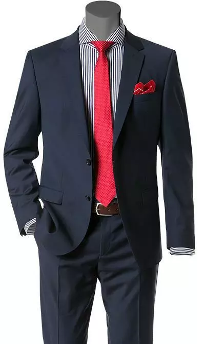 bugatti Anzug Smart Fit 99801/793000+788300/380 Schurwolle Marzotto, Nachtblau 4 bugatti Anzug Smart Fit 99801/793000+788300/380 Schurwolle Marzotto, Nachtblau – Bild 2