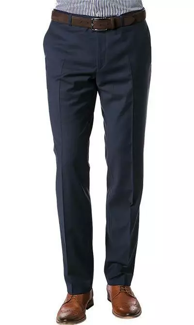 bugatti Anzug Smart Fit 99801/793000+788300/380 Schurwolle Marzotto, Nachtblau 8 bugatti Anzug Smart Fit 99801/793000+788300/380 Schurwolle Marzotto, Nachtblau – Bild 6