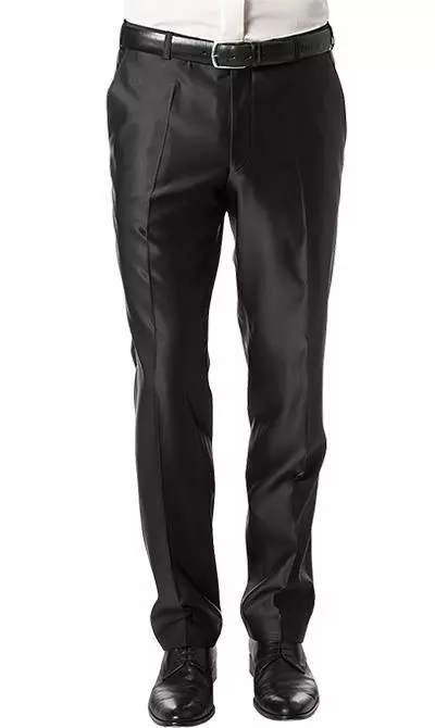 Wilvorst Anzug schwarz 433100/10/17292/222/1 Slim Line, Wolle 9 Wilvorst Anzug schwarz 433100/10/17292/222/1 Slim Line, Wolle – Bild 7