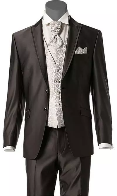 Wilvorst Anzug braun 433100/64/17292/222/1 Slim Line, Wolle 4 Wilvorst Anzug braun 433100/64/17292/222/1 Slim Line, Wolle – Bild 2