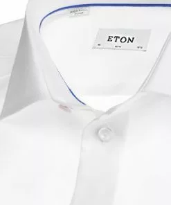 ETON Slim Fit Kent 3100/79512/00 Hemd, Twill, Weiß 7 ETON Slim Fit Kent 3100/79512/00 Hemd, Twill, Weiß -Anzüge & Westen Geschäft 189507 norm3