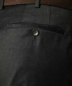 EDUARD DRESSLER Hose Jeff 00211/3B25/25 Shaped Fit, Schurwolle Super110, Anthrazit meliert, Anthrazit -Anzüge & Westen Geschäft 189662 norm3