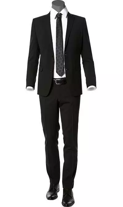 CG Anzug schwarz 57/0008/423562+433033/90 Slim Fit, Schurwolle 3 CG Anzug schwarz 57/0008/423562+433033/90 Slim Fit, Schurwolle