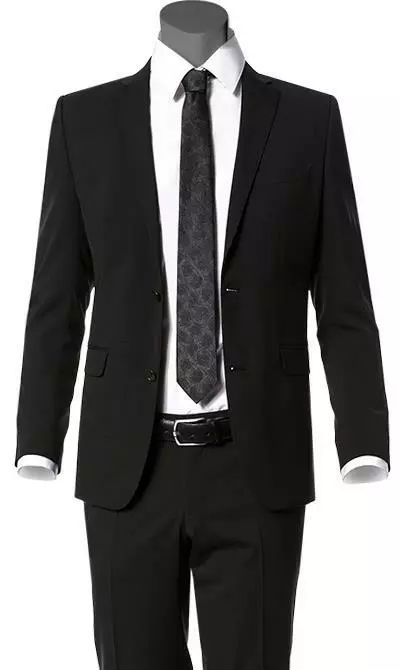 CG Anzug schwarz 57/0008/423562+433033/90 Slim Fit, Schurwolle 4 CG Anzug schwarz 57/0008/423562+433033/90 Slim Fit, Schurwolle – Bild 2