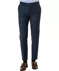 Pierre Cardin Hose Damien 72002/850/56061/3101 Regular Fit, Schurwolle, Saphirblau meliert, Saphirblau