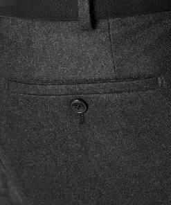 HILTL Hose Piacenza 42053/34600/10 Regular Fit, Flanell, Anthrazit meliert, Anthrazit -Anzüge & Westen Geschäft 192276 norm3