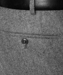 HILTL Hose Piacenza 42053/34600/14 Regular Fit, Flanell, Hellgrau meliert, Hellgrau -Anzüge & Westen Geschäft 192277 norm3