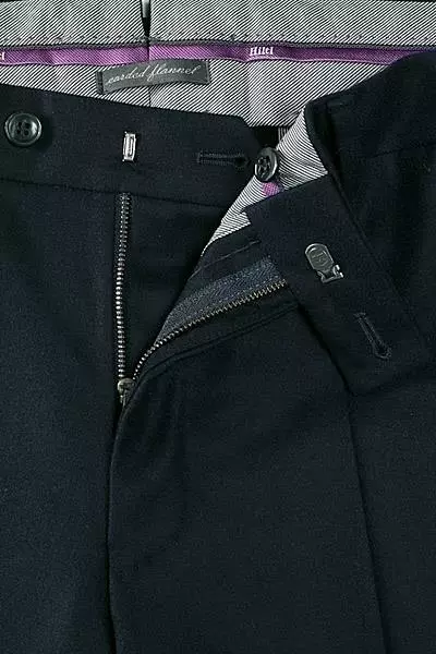 HILTL Hose Piacenza 42053/34600/41 Regular Fit, Flanell, Marineblau 4 HILTL Hose Piacenza 42053/34600/41 Regular Fit, Flanell, Marineblau – Bild 2