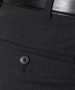 HILTL Hose Piacenza E. Super 120's 42077/34600/09 Contemporary Fit, Schurwolle Super120, Anthrazit meliert, Anthrazit -Anzüge & Westen Geschäft 196722 norm4