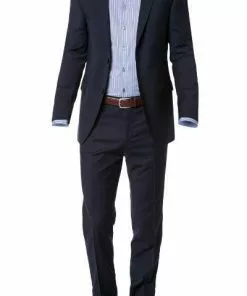 Carl Gross Anzug 30/015S0/324932+338303/63 Modern Fit, Schurwolle, Marine
