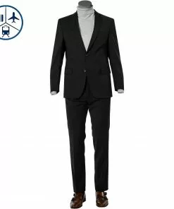 Carl Gross Anzug 30/015S0/324932+338303/90 Modern Fit, Schurwoll-Stretch, Schwarz