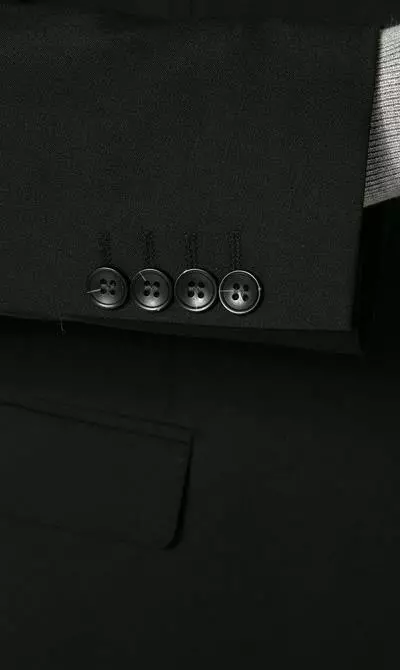 Carl Gross Anzug 30/015S0/324932+338303/90 Modern Fit, Schurwoll-Stretch, Schwarz 7 Carl Gross Anzug 30/015S0/324932+338303/90 Modern Fit, Schurwoll-Stretch, Schwarz – Bild 5