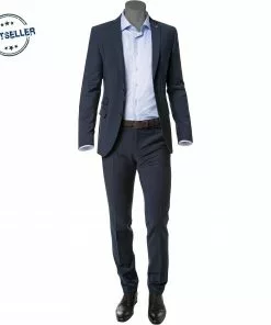 CG Anzug Cliff-Cedric 30-031S0/423622+433063/62 Slim Fit, Schurwoll-Stretch, Marine