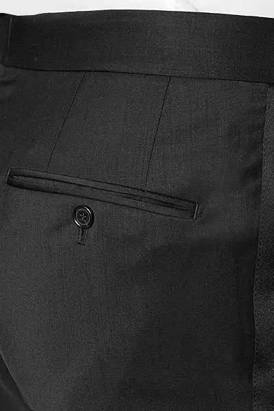 Pierre Cardin Hose Brosnan 72740/000/66801/2000 Smokinghose Brosnan, Regular Fit, Schurwolle Super120, Schwarz 4 Pierre Cardin Hose Brosnan 72740/000/66801/2000 Smokinghose Brosnan, Regular Fit, Schurwolle Super120, Schwarz – Bild 2