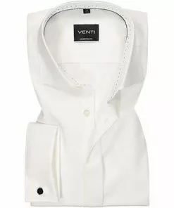 Venti Modern Fit EL72 001842/002 Hemd, Popeline, Extra langer Arm, Champagner, Creme