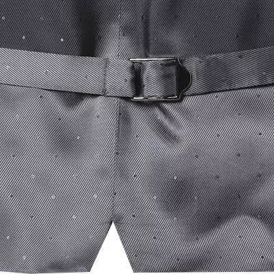 Tommy Hilfiger Tailored Weste TT67866532/019 Schurwolle, Grau meliert, Anthrazit 5 Tommy Hilfiger Tailored Weste TT67866532/019 Schurwolle, Grau meliert, Anthrazit – Bild 3